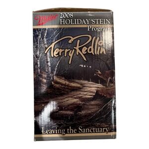 Miller 2008 Holiday Stein Terry Redlin Leaving the Sanctuary Excellent